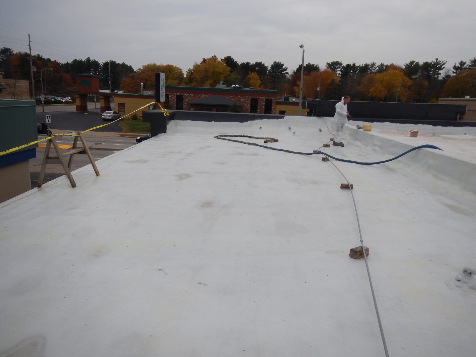 Restored commercial roof