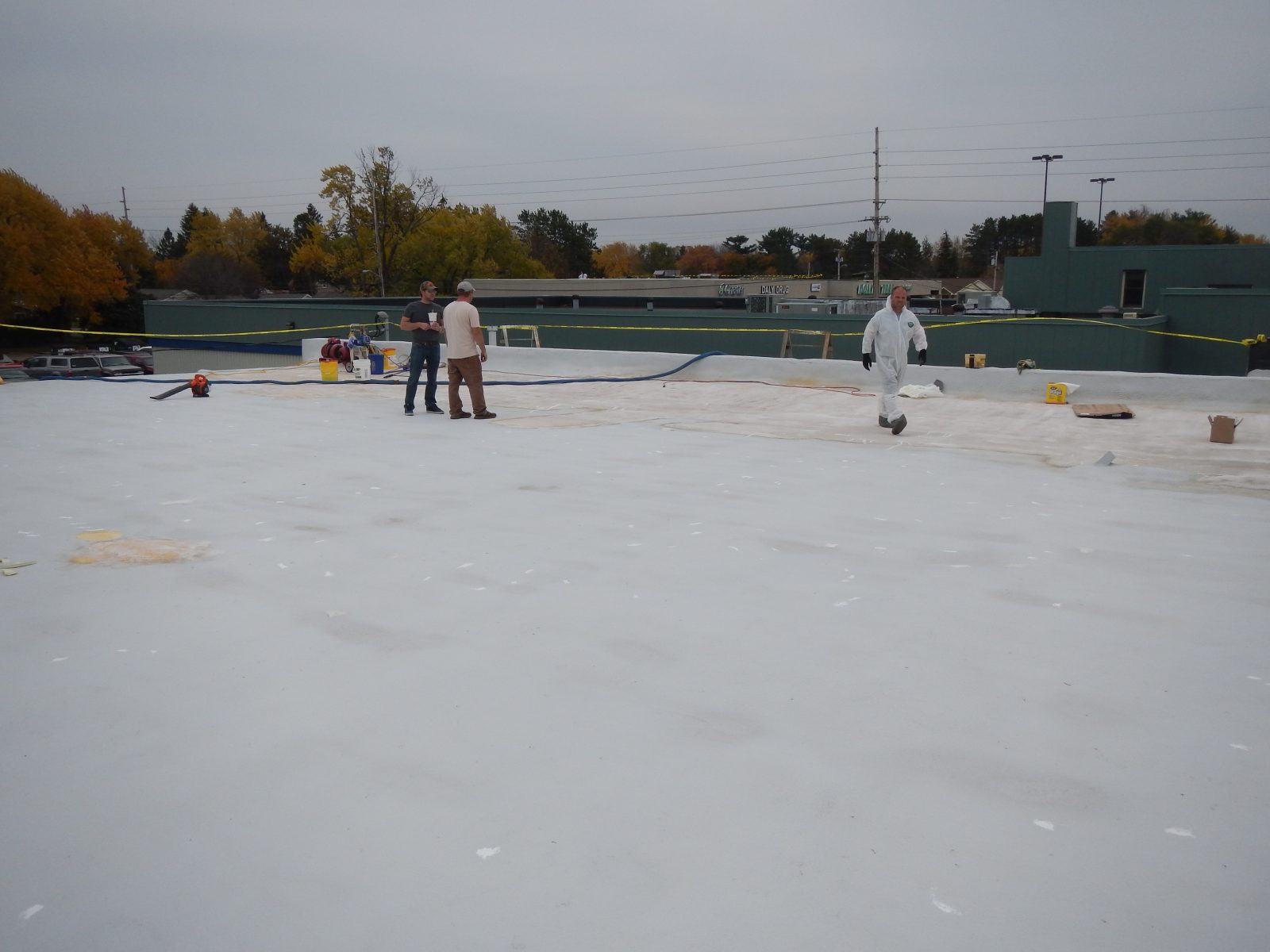 Metal roof coating project